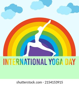 International Yoga Day 2022 Poster. Best For Greetings And Social Media Post.