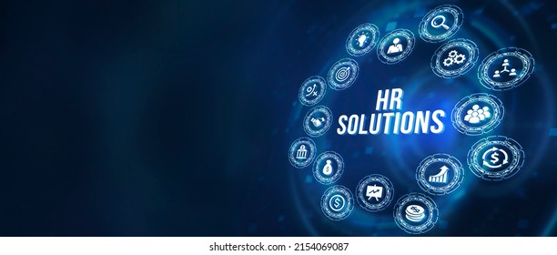 Internet, business, Technology and network concept. Hr Solutions. 3d illustration.