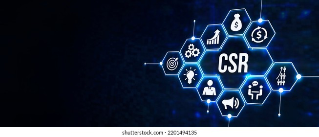 Internet Business Technology Network Concept Csr Stock Illustration ...