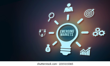 Internet, Business, Technology And Network Concept. Emerging Markets. 3d Illustration.