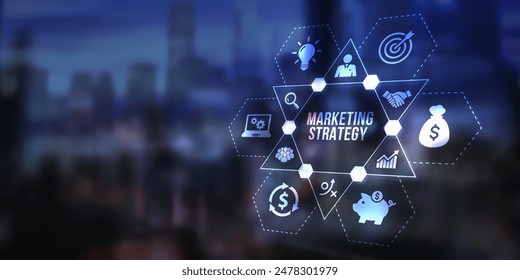 Internet, business, Technology and network concept. Digital Marketing content planning advertising strategy concept. 3d illustration.
