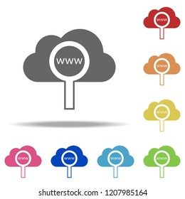 internet cloud icon. Elements of web in multi color style icons. Simple icon for websites, web design, mobile app, info graphics