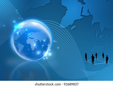 Internet Concept of global