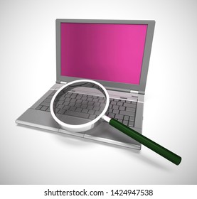 Internet connection means web accessibility and online connection. Virtual access to data and information - 3d illustration