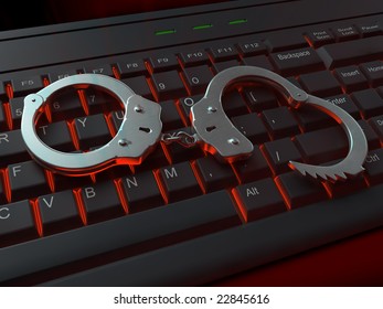 Internet Crime Illustration