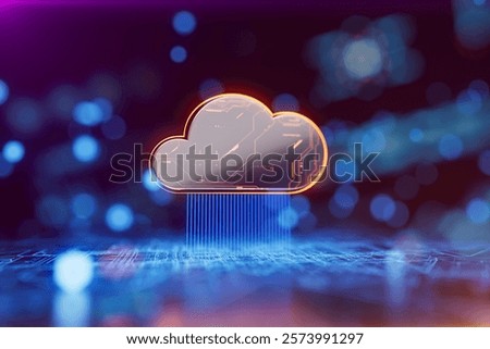 Internet infrastructure concept. Abstract technology background. 3D rendering. 3D Illustration