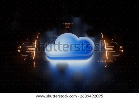 Internet infrastructure concept. Abstract technology background. 3D rendering. 3D Illustration