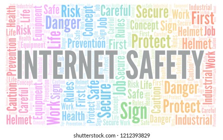 Internet Safety Word Cloud Stock Illustration 1212393829 | Shutterstock