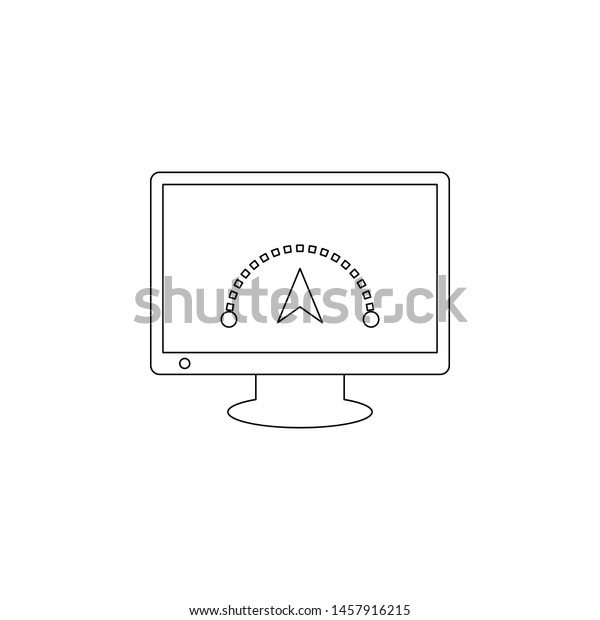 Internet speed colored icon.
Element of programming for mobile concept and web apps icon.
Outline, thin line icon for website design and development, app
development