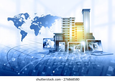 Internet technology background