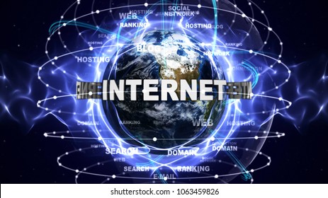 INTERNET Text Around the World, Computer Graphics
