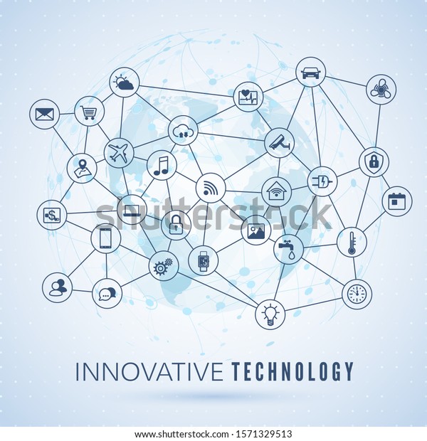 物のインターネット Iotのコンセプト グローバルネットワーク接続
