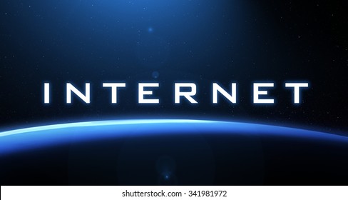 Internet word.
