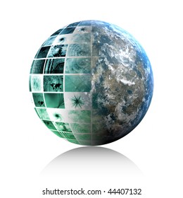 Internet World Wide Web Abstract Tech Background