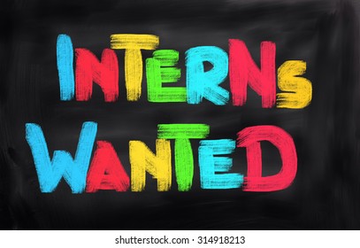 Interns Wanted Concept - Powered by Shutterstock