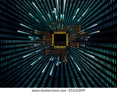 interplay digital circuit number graphics on stock illustration