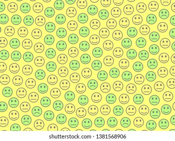 Interplay theme. High definition template. Crowd based on smart faces.
