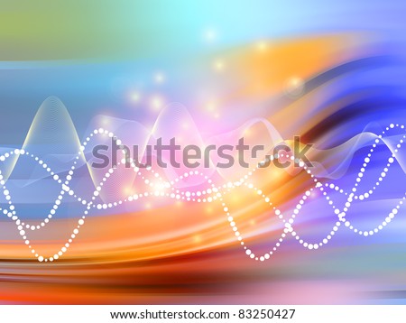 Interplay Various Elegant Wave Designs Against Stock Illustration