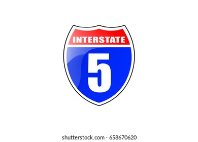 84 Interstate 5 sign Stock Illustrations, Images & Vectors | Shutterstock