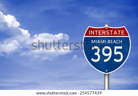 Interstate Highway to Miami Beach