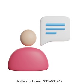 Interview Worker Selection 3D Rendering Icon Illustration