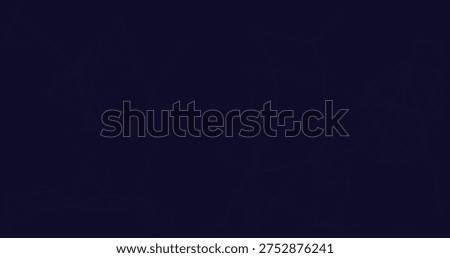 Intricate abstract geometric network with interconnected lines and points on a dark blue background. Detailed structure representing data or connections.