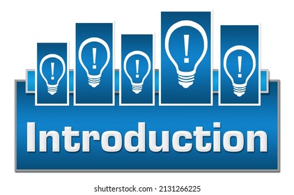 Introduction Concept Image Text Related Symbols Stock Illustration ...