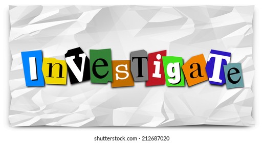 investigate-word-cutout-magazine-letters-on-stock-illustration