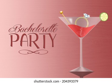 Invitation for bachelorette party - Powered by Shutterstock