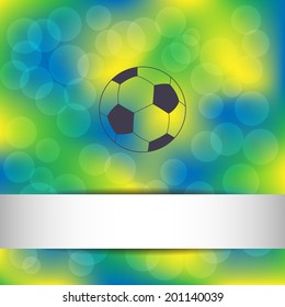 Invitation Card Background Football Ball Bubbles Stock Illustration ...