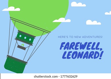 invitation cards to farewell or adventure templates in different styles like sky and gray colors   - Powered by Shutterstock