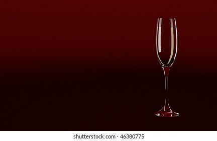 Invitation Template Champagne Flute Stock Illustration 46380775