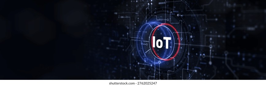 IoT Internet of Things Concept: Connecting Devices for Enhanced Automation and Data Exchange.