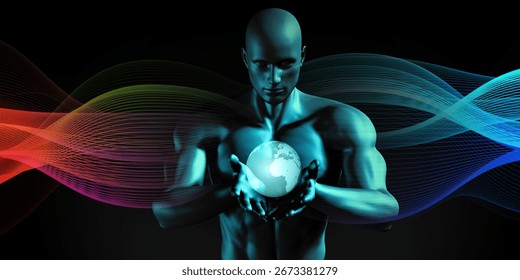 Iot Technology Background For Smart Connectivity Solutions 3D Render