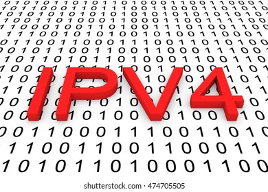 Ipv4 Binary Code 3d Illustration Stock Illustration 474705505 ...