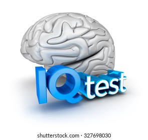 Iq Test Word Brain 3d Concept Stock Illustration 327698030 | Shutterstock