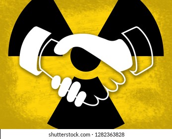 Iran Nuclear Deal Negotiation Talks Usa Stock Illustration 1282363828