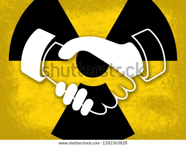 イランの核交渉や米国との交渉 米国の条約関係または脅威 2dイラスト のイラスト素材