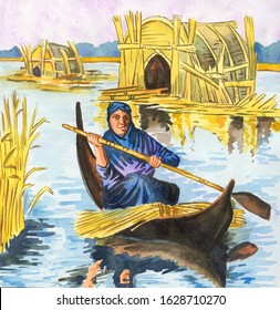 Iraqi Folklore Arts
Show Woman In The Marshes