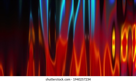 Iridescent Curtain, Computer Generated. 3d Rendering Of Luxury Art Backdrop