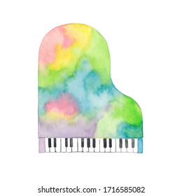 An Iridescent Grand Piano, Right Above