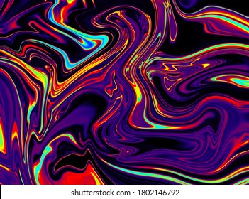 Iridescent Psychedelic Swirl Trippy Artwork Abstract Acrylic Background