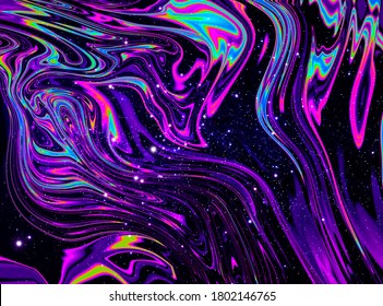 iridescent rainbow galaxy space psychedelic swirl trippy artwork abstract acrylic background