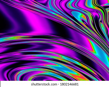 Iridescent Rainbow Psychedelic Swirl Trippy Artwork Abstract Acrylic Background