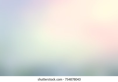 Iridescent subtle empty background. Opal tints abstract illustration. Elite blurred texture. Pastel gradient impattern. Light defocused backdrop. 