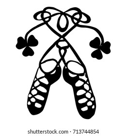 Irish Dance Shoes. Doodle Style