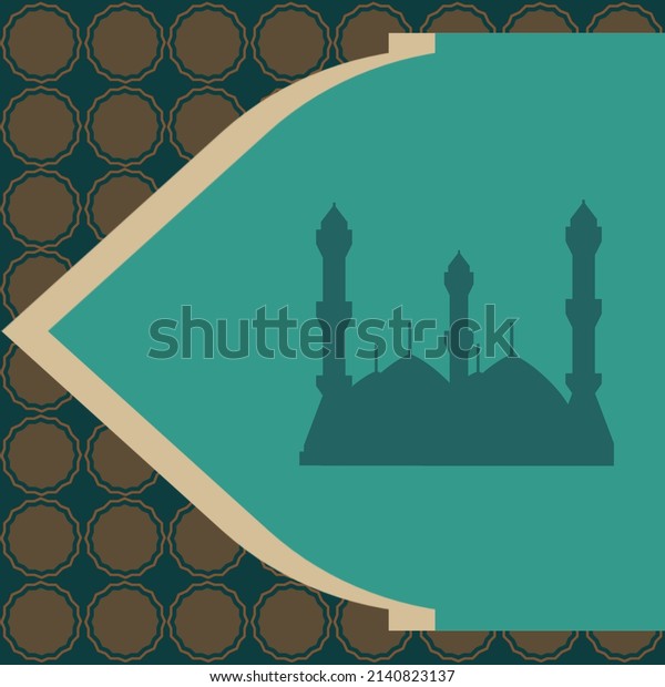 Islamic Background Vintage Illustration Retro Greeting Stock ...