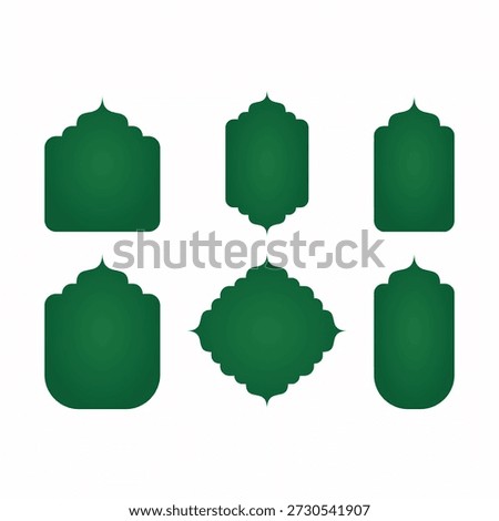Islamic ornament forms for headlines