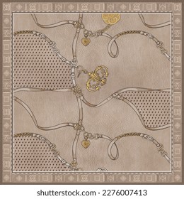 islamic scarf pattern for digital printing and textile fashion
