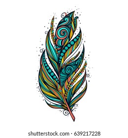 Isolate feather icon illustration Rasterized copy.